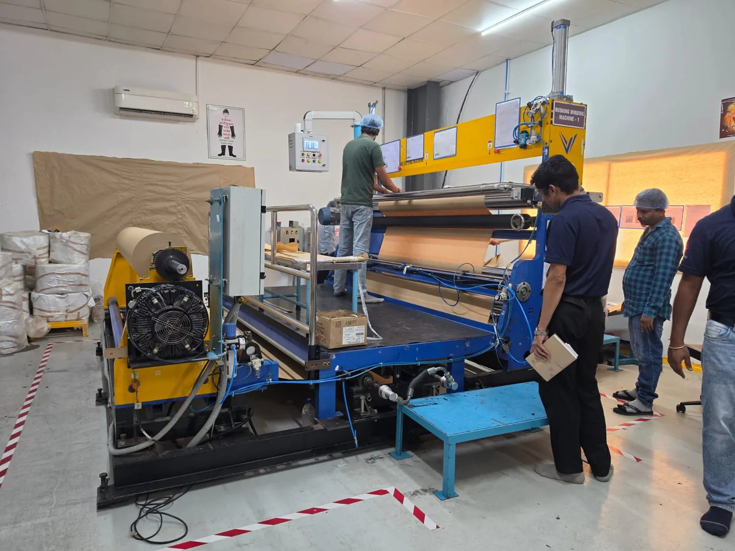 Machine operation floor